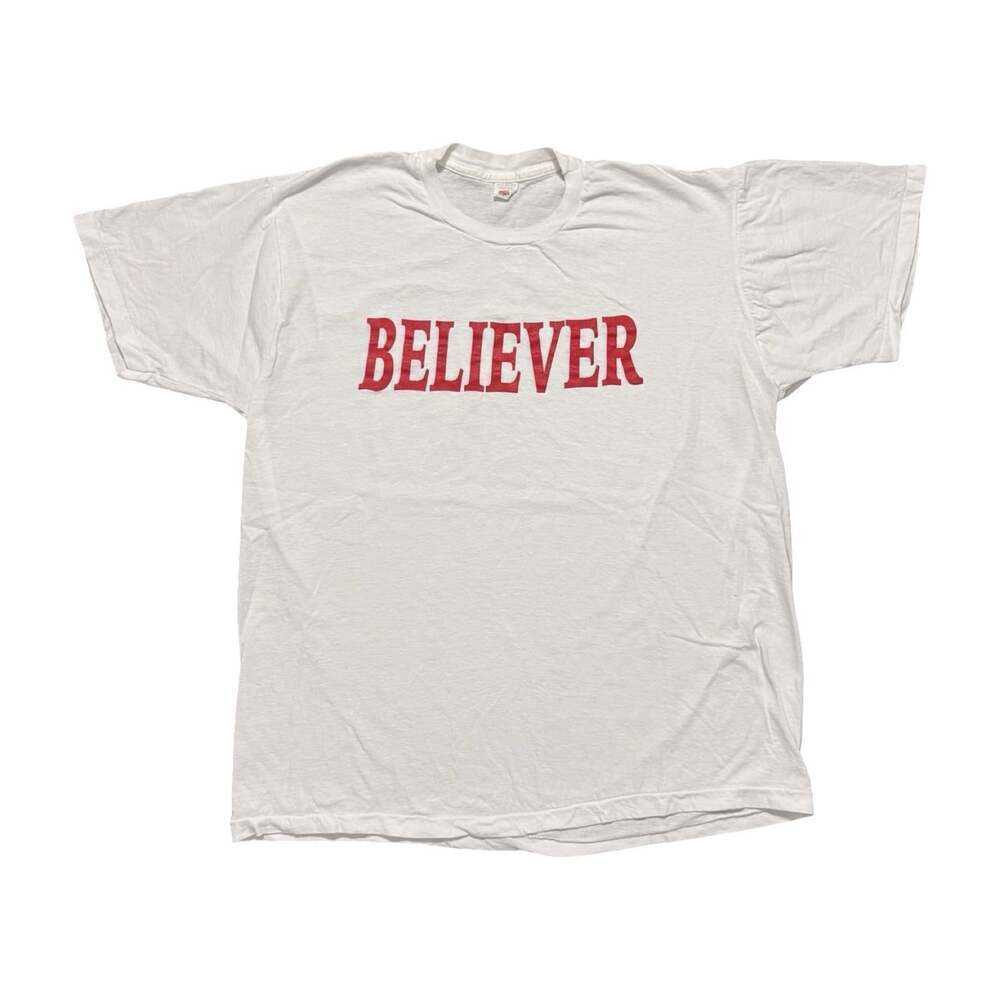 Vintage Christian Believer Single Stitch Faith Tshirt Size Large